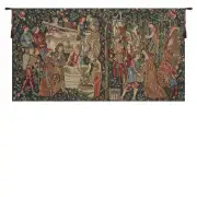 Vendages (Red) Belgian Tapestry