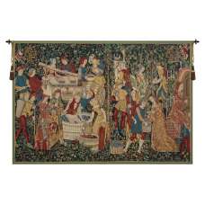 Vendages II  European Tapestry Wall Hanging