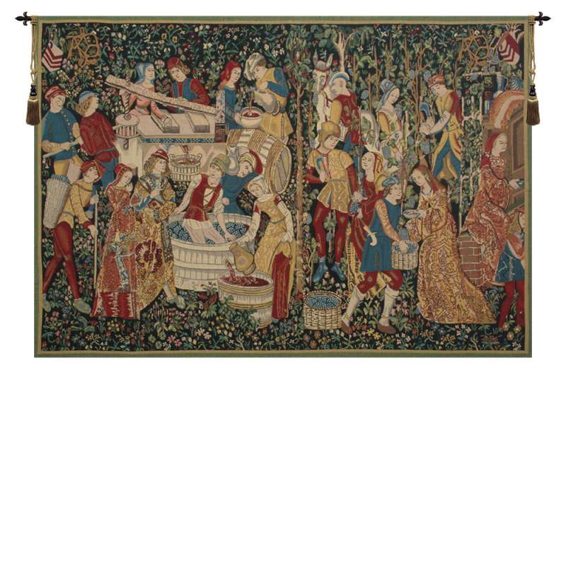 Vendages II  European Tapestry Wall Hanging