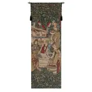 Vendage Portiere, Left Side Small Belgian Wall Tapestry