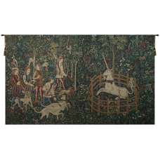 Unicorn Captive and Unicorn Hunt Belgian Tapestry