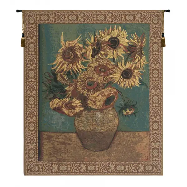 Sunflowers  Belgian Wall Tapestry