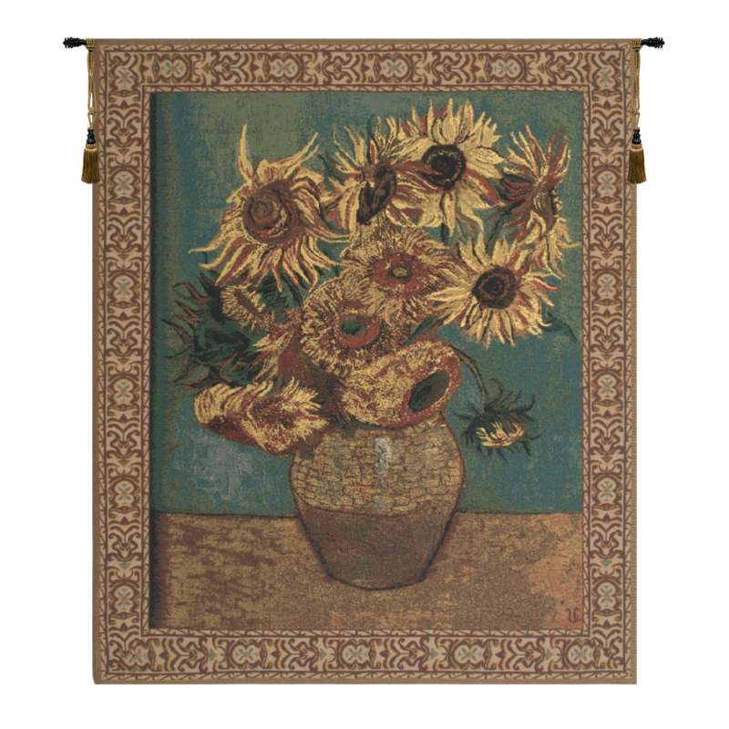 Sunflowers  European Tapestry Wall Hanging