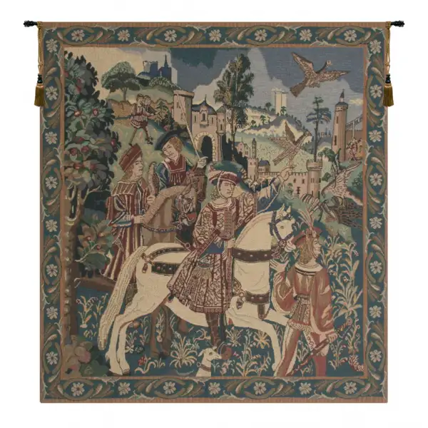 Falcon Hunt Belgian Tapestry