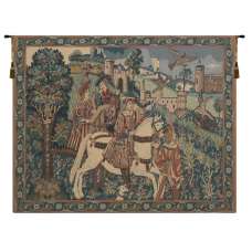 Falcon Hunt II Belgian Tapestry