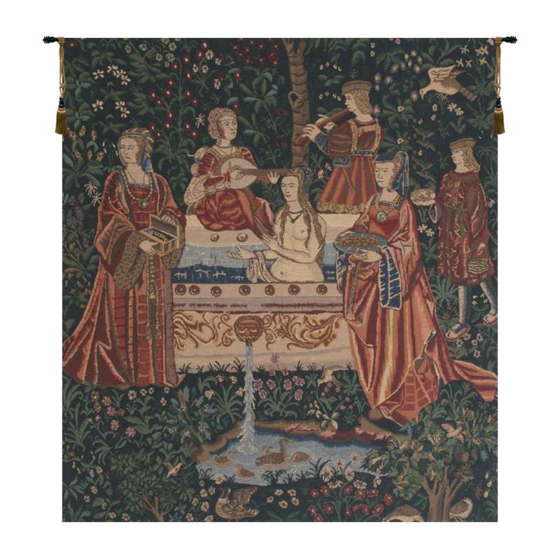 Lady in the Bath European Tapestry Wall Hanging