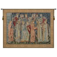 Knights Departure  Belgian Tapestry