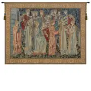 Knights Departure Belgian Tapestry - 45 in. x 33 in. Cotton/Viscose/Polyester by William Morris