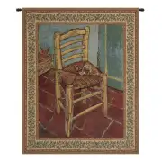 The Chair Belgian Tapestry - 26 in. x 33 in. Cotton/Viscose/Polyester by Vincent Van Gogh