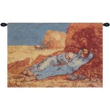 Repose of the Farmer Belgian Tapestry