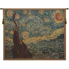 Van Gogh's Starry Night European Tapestry Wall Hanging