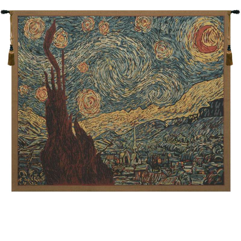 Van Gogh's Starry Night European Tapestry Wall Hanging