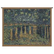 Van Gogh's Starry Night Over the Rhone European Tapestry Wall Hanging