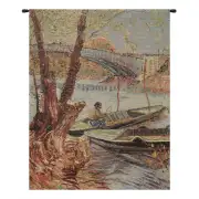 Van Gogh Fishing in the Spring Belgian Tapestry