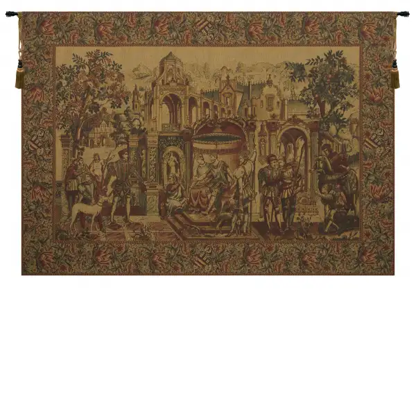 The King's Departure I Belgian Wall Tapestry