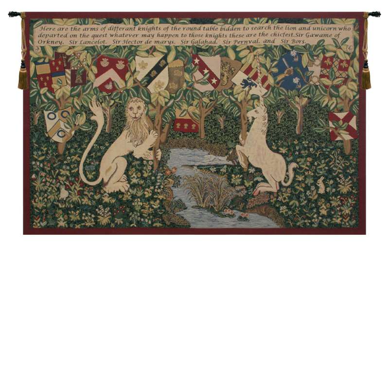 Arms of the Knights European Tapestry Wall Hanging