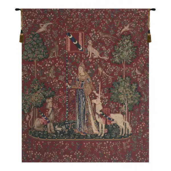 Touch, Lady and Unicorn Belgian Wall Tapestry