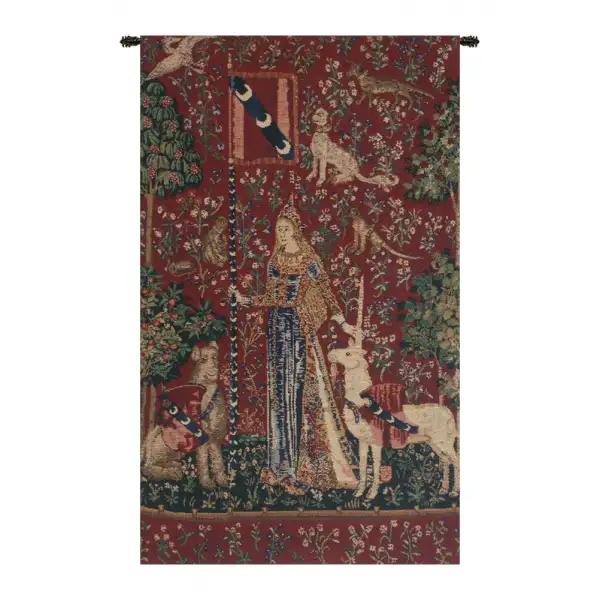 Touch, Lady and the Unicorn Belgian Wall Tapestry