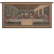 Last Supper II Belgian Tapestry - 47 in. x 24 in. Cotton/Viscose/Polyester by Leonardo da Vinci