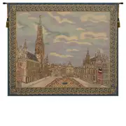 Brussels Place Belgian Tapestry - 44 in. x 37 in. Cotton/Viscose/Polyester by Charlotte Home Furnishings