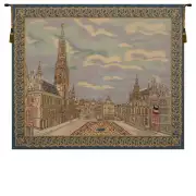 Brussels Place Belgian Wall Tapestry