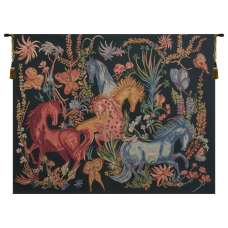 Cheval Azures  European Tapestry Wall Hanging