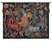 Cheval Azures Belgian Tapestry - 44 in. x 33 in. Cotton/Viscose/Polyester by Dom Robert