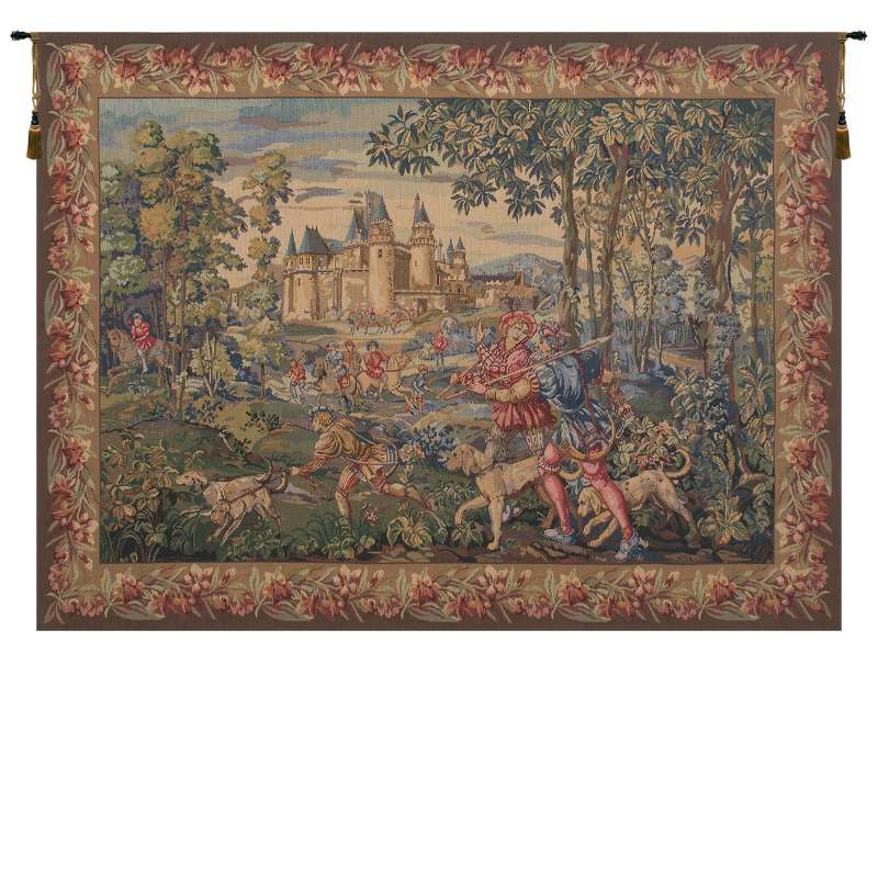 La Chasse  European Tapestry Wall Hanging