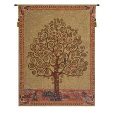 Klimt's Tree Of Life European Tapestry Wall Hanging