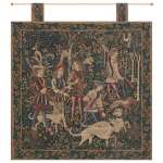 Unicorn Hunt with Loops Tapestry Wall Art