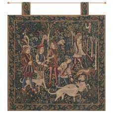 Unicorn Hunt with Loops Belgian Tapestry