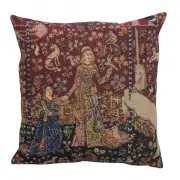 Taste III Belgian Woven Cushion Cover - 16 x 16" Square Pillow for Living Room - Tapestry Cushion for Indoors - Throw Accent Pillow Cover - Bedroom Decorative Pillow Covers