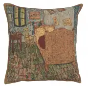 C Charlotte Home Furnishings Inc The Sleeping Room European Cushion Cover | Decorative Cushion Case with Cotton Polyester & Viscose | 16x16 Inch Cushion Cover for Living Room | by Vincent Van Gogh