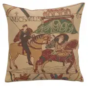 Bayeux Mont St. Michel I Belgian Couch Pillow