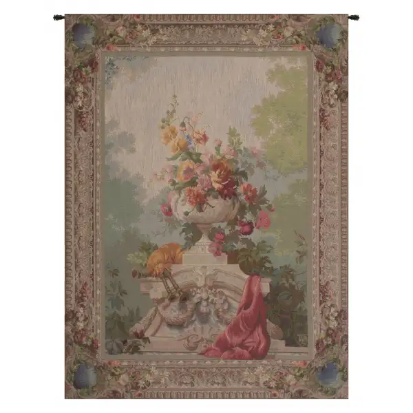 Charlotte Home Furnishing Inc. France Tapestry - 44 in. x 58 in. | Bouquet Cornemuse French Wall Tapestry