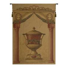 Old Urn 4 European Tapestry Wall Hanging