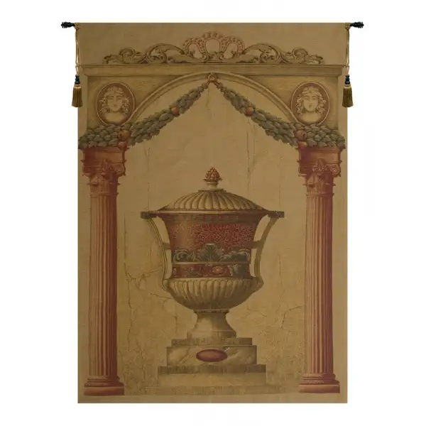 Old Urn 4 Belgian Wall Tapestry