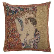 Mere Et Enfant by Klimt Belgian Woven Cushion Cover - 16 x 16" Hand Finished Square Pillow for Living Room - Decorative Throw Accent Pillow Cover for Sofa Bed Couch - Cushion Cover for Indoor Use