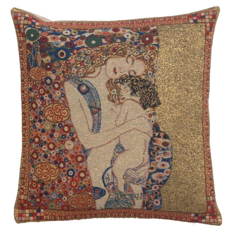 Mere et Enfant by Klimt Belgian Cushion Cover