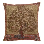 Klimt Tree of Life I Belgian Couch Pillow
