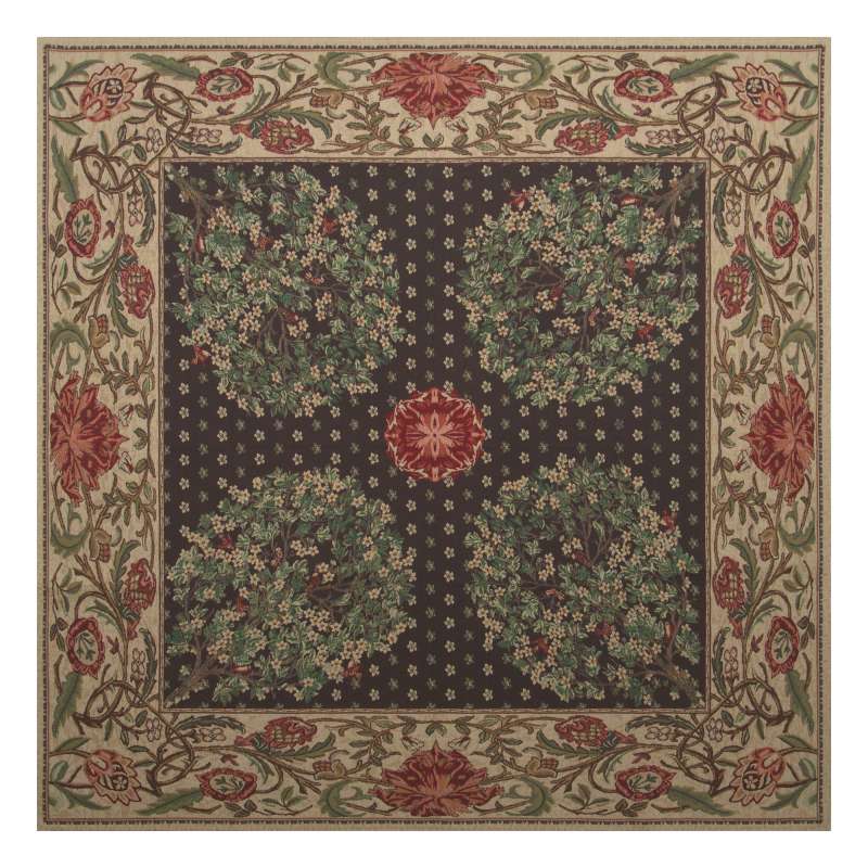 Tree of Life Brown Belgian Throw