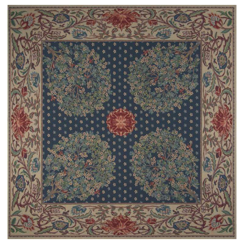 Tree of Life - Blue Tapestry Throw