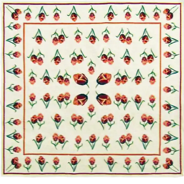 The Tulips Belgian Throw