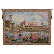Return of Bucintoro Italian Tapestry Wall Hanging