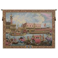 Return of Bucintoro Italian Wall Hanging Tapestry