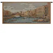 Grand Canal II Italian Tapestry - 30 in. x 12 in. Cotton/Viscose/Polyester by Charlotte Home Furnishings