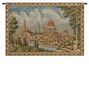 Firenze Veduta Italian Tapestry - 19 in. x 12 in. Cotton/Viscose/Polyester by Charlotte Home Furnishings