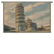 Torre Di Pisa Italian Tapestry - 19 in. x 12 in. Cotton/Viscose/Polyester by Canaletto