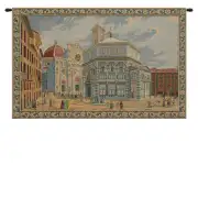 Duomo E Battistero Firenze Italian Tapestry - 19 in. x 12 in. Cotton/Viscose/Polyester by Alberto Passini