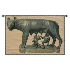 Lupa Capitolina Italian Tapestry Wall Hanging